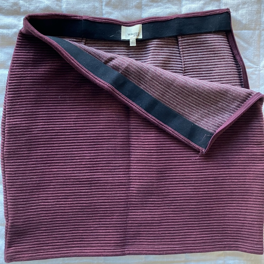 Wilfred stretch mini skirt - size L